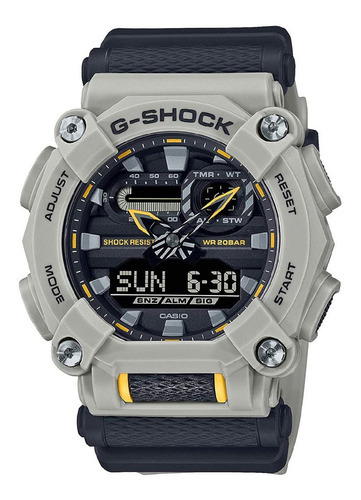 Casio G-shock Ga-900hc-5adr Color de la correa Gris Color del bisel Crema Color del fondo Gris