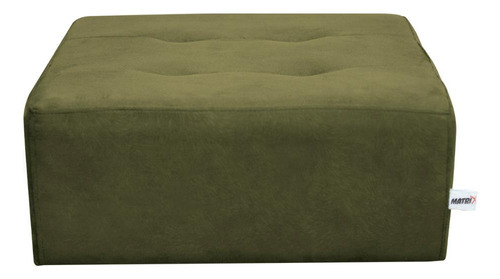 Puff Decorativo P/ Sala Nero Multifuncional Quadrado Chumbo