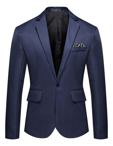 Blazer Casual De Corte Entallado De Talla Grande Con Un