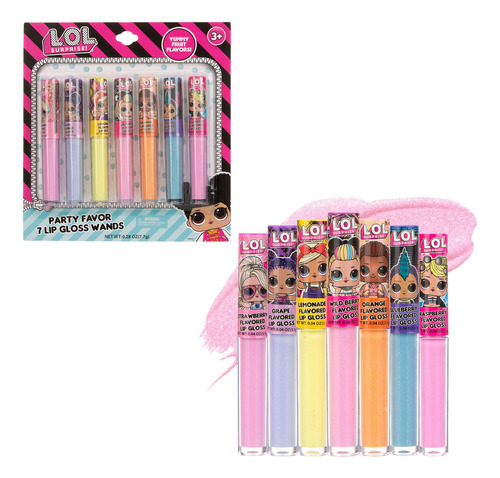 Set De Brillo Labial L.o.l Surprise, Paquete De 7 Unidades,