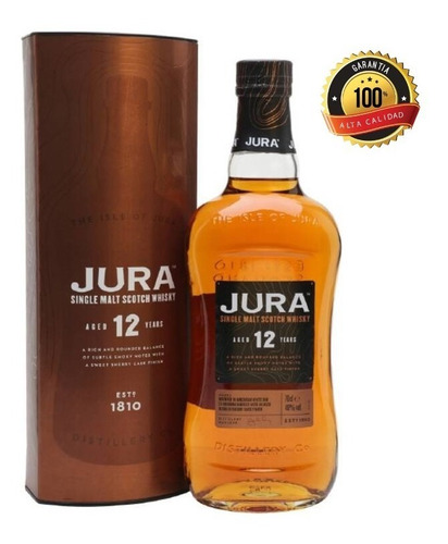 Whisky Jura 12 Años - mL a $456