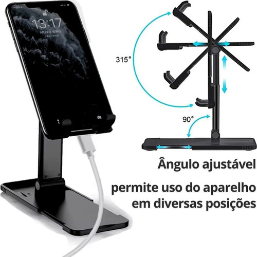 Suporte Mesa Celular Tablet iPad Kindle Vertical Horizontal