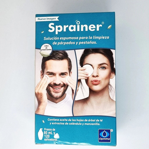 Solución Espumosa Limpiador Pestañas - Sprainer X 80 Ml