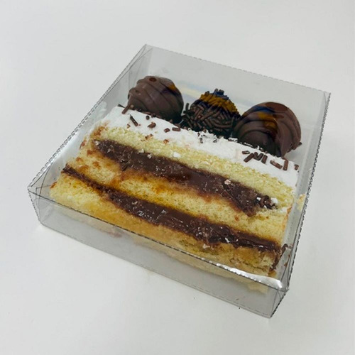 Imagem 2 de 7 de Embalagem Acetato Para Fatia De Bolo Slice Cake 50 Unidades