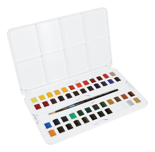 Set Acuarela Profesional Daler Rowney Aquafine 48 Colores 