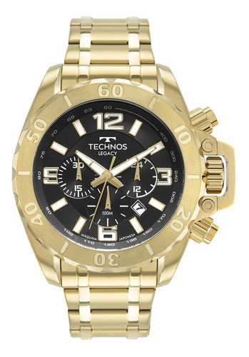 Relógio Technos Dourado Masculino Legacy Js25cq/1p