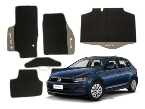 Kit Tapete E Porta Malas Vw Novo Polo 200 Tsi 2018 A 2020  