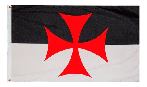 Bandera Medieval Orden  Caballeros Templarios 90x60 Cms.