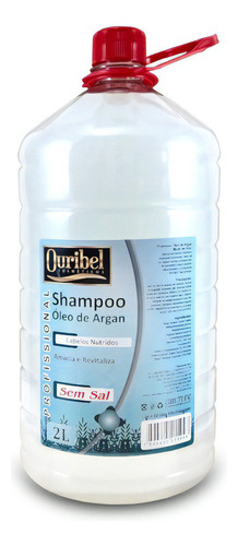  Shampoo Ouribel Argan 2 Litros Cabelos Nutridos