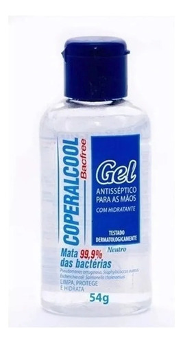 Alcool Gel 70 Para Maos Com Hidratante Bacfree 54g Coperalco