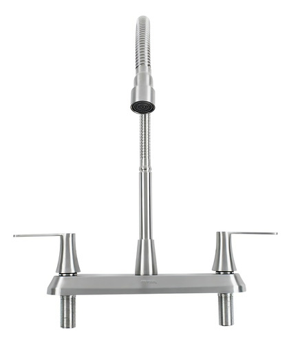 Mezcladora Para Fregadero Genflux Premium Mzco241fls Satín Color Gris