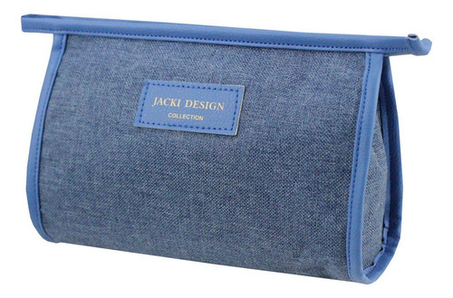 Necessaire Envelope Jacki Design - Joy Cor Azul Desenho Do Tecido Lisa