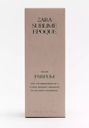 Perfume Feminino Zara Sublime Epoque Edp 80 Ml