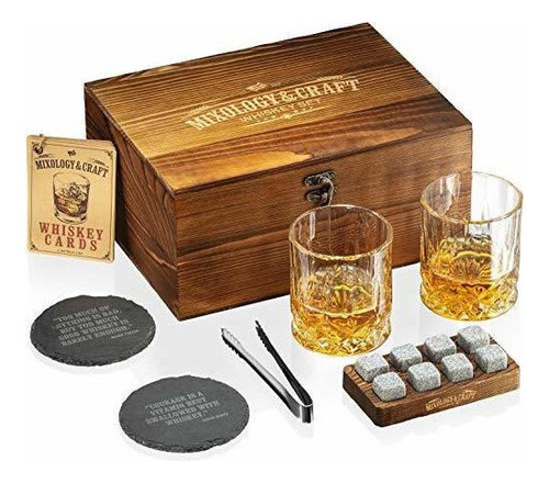 Mixology Whisky Stones Set De Regalo Para Hombres  Paquet