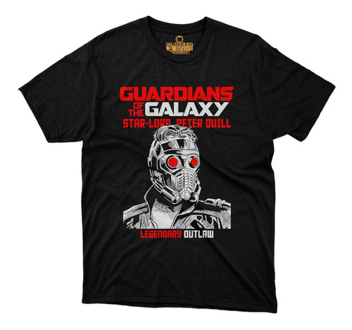 Playera Guardianes De La Galaxia Peter Quill Starlord Marvel