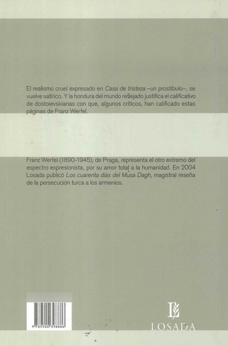 Casa De Tristeza - Werfel - Losada