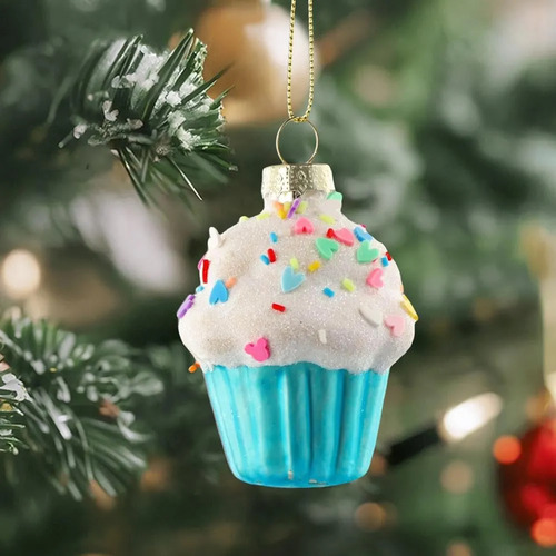Adornos Navideños Con Colgante De Fruta Verde Y Aguacate