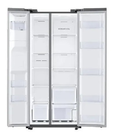 Heladera Samsung Side By Side Spacemax 716l Rs27 Silver