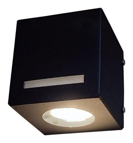 Aplique Unidireccional Difusor 1 Luz Exterior + Dicro Led 