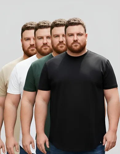 Kit 4 Camisetas Plus Size Algodão Tecnológica G1 Ao G12