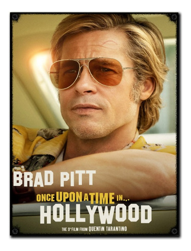 #13 - Cuadro Vintage 30 X 40 / No Chapa Brad Pitt Tarantino