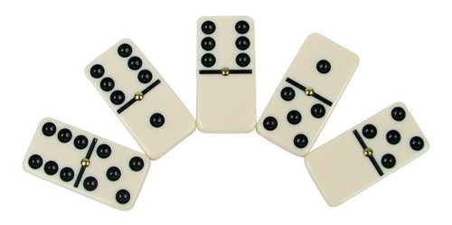 Domino En Caja De Plastico. Tamaño Piezas: 5x2,5x0,8 Cms.