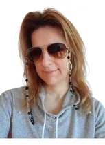 Comprar Cadena Sujeta Gafas De Diseño. Sujeta Lentes Con Perlas