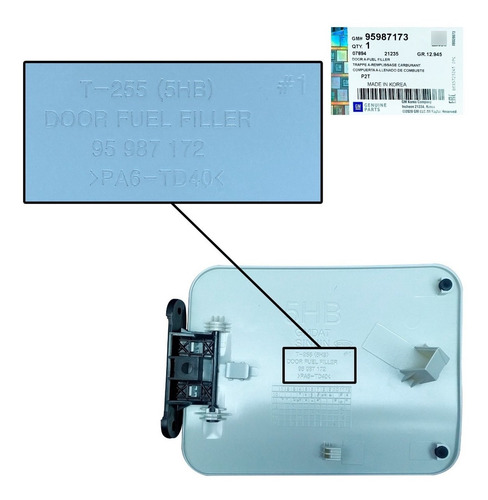 Imagen 8 de 10 de Tapa Gasolina Externa Aveo 5 Puertas Hatchback Original