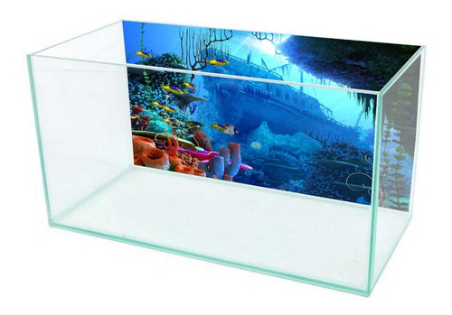 Imagem 2 de 5 de Papel De Parede Adesivo Decorativo Fundo Aquário Fd9 41x138