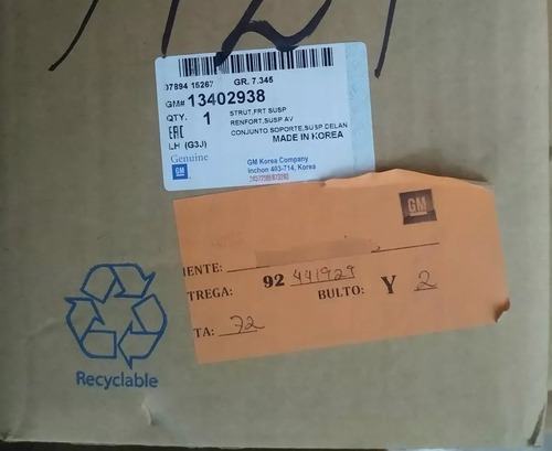 Amortiguador Delantero Izquierdo Lh Para Cruze Original Gm