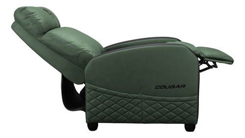 Sillon Gamer Cougar Ranger Elite, Tapizado De Cuero Sintetico, Soporta 135kg, Color Army Green.