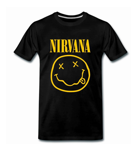 Playera Manga Corta Nirvana Todas Las Tallas
