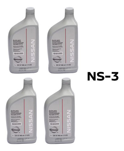 Kit 4l Aceite Transmisión Cvt Nissan Fluence 2011