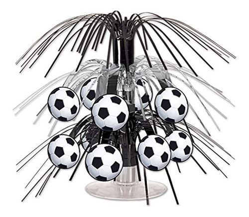 Beistle Soccer Ball Cascade Pieza Central, 71/2 Pulgadas, Ne