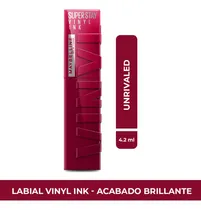Comprar Labial Líquido Maybelline Superstay Vinyl Ink Acabado Brillante Color Unrivaled