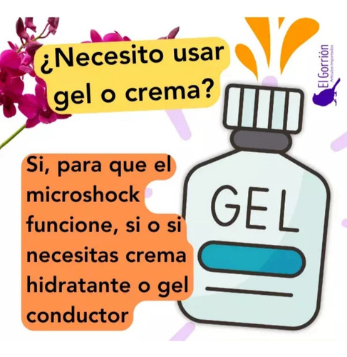 Masajeador Microcorriente Facial Lifting + Gel Conductor Rosa