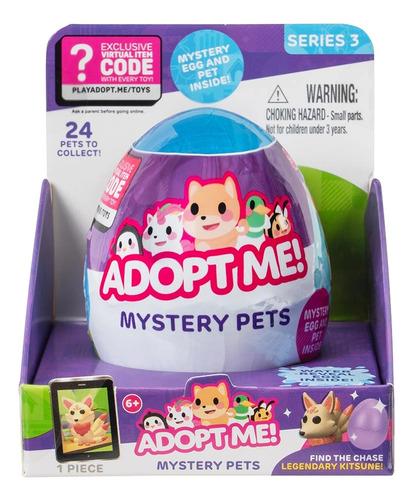Adopt Me Série 3 - Ovo Surpresa Com Boneco Pet - Sunny 3863