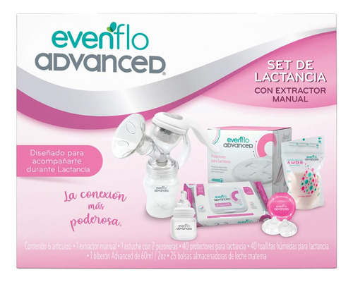 Kit De Lactancia Con Extractor Eléctrico Advanced By Evenflo