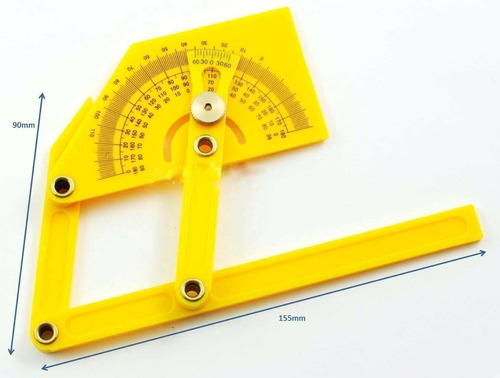 Regla Medición De Brazo Goniómetro Ángulo Transportador 180*