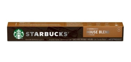 Cápsulas Café Starbucks By Nespresso House Blend Lungo 10pzs