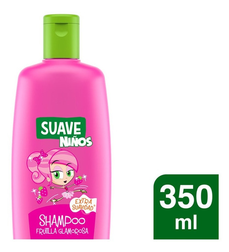 Shampoo Suave Niños Frutilla Glomorosa En Botella De 350ml