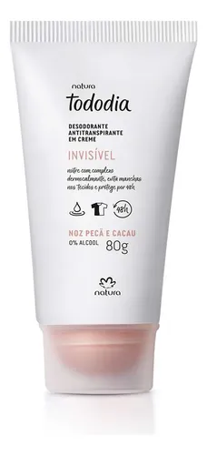 Natura Tododia Desodorante Creme Noz Pecã E Cacau 80g