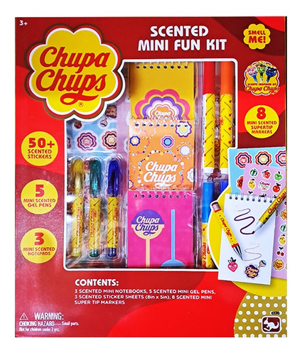 Mini Set De Papelería Con Stickers Chupa Chups