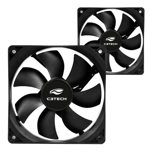 2x Cooler Fan 80mm 8cm 2200rpm Ventoinha 12v Gabinete Gamer