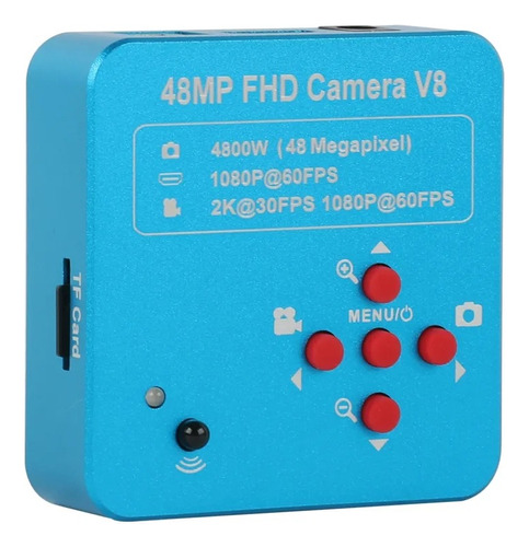 Câmera Full Hd 48 Mp Hdmi Usb + Suporte Para Microscópio