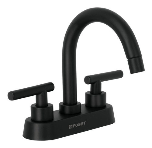 Llave Mezcladora Para Lavabo Manerales De Palanca Negro Mate