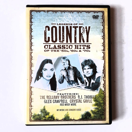 Dvd  Legends Of Country Music   Crystal Gayle, Glen Campbell