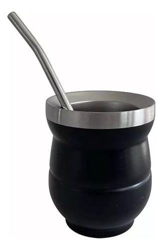 Set De Mate Con Bombilla + Termo Bala 1000ml Set Matero