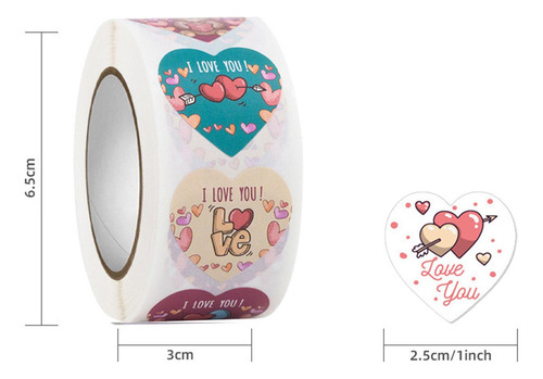 1 6 Pegatinas De San Valentín, Sellos, Ramo De Ramo, Estilo