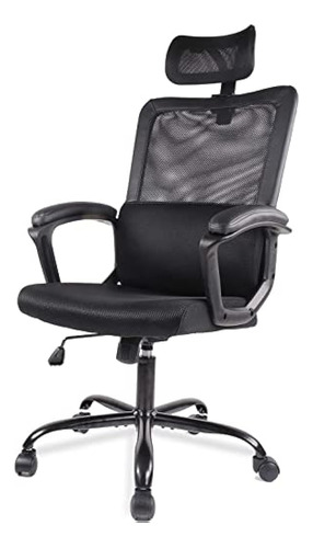 Silla De Escritorio, Silla De Oficina De Malla Ergonómica, S